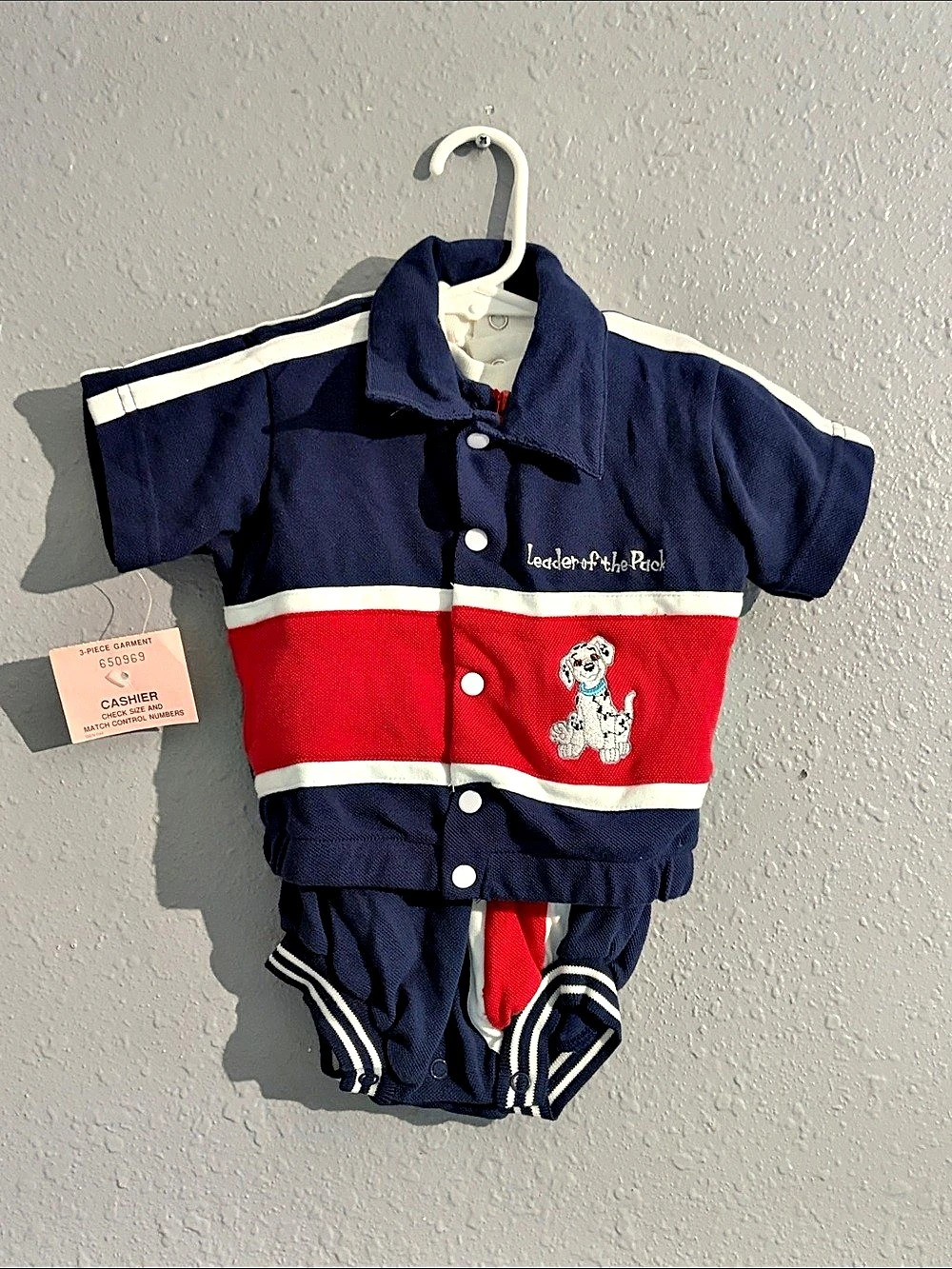 Vintage Disney 101 Dalmatians Baby 9M Matching Set NWT set of 3 pieces